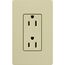Claro 15A Duplex Receptacle, Satin (Sage)