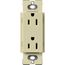 Claro 15A Duplex Receptacle, Satin (Sage)