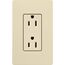 Claro 15A Duplex Receptacle, Satin (Sand)