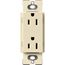 Claro 15A Duplex Receptacle, Satin (Sand)