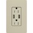 Claro 15A USB Duplex Receptacle (Clay)