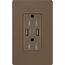 Claro 15A USB Duplex Receptacle (Espresso)