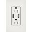 Claro 15A USB Duplex Receptacle (Architectural White)