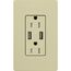 Claro 15A USB Duplex Receptacle (Sage)
