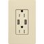 Claro 15A USB Duplex Receptacle (Sand)