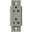 Claro 20A Duplex Receptacle, Satin (Cobblestone)