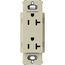 Claro 20A Duplex Receptacle, Satin (Clay)