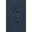 Claro 20A Duplex Receptacle, Satin (Deep Sea)