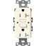 Claro 20A Self Test Tamper Resistant Duplex Receptacle (Biscuit)