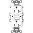 Claro 20A Self Test Tamper Resistant Duplex Receptacle (Brilliant White)
