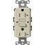 Claro 20A Self Test Tamper Resistant Duplex Receptacle (Clay)