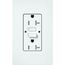 Claro 20A Self Test Tamper Resistant Duplex Receptacle (Glacier White)