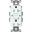 Claro 20A Self Test Tamper Resistant Duplex Receptacle (Glacier White)
