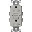 Claro 20A Self Test Tamper Resistant Duplex Receptacle (Pebble)