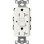 Claro 20A Self Test Tamper Resistant Duplex Receptacle (Architectural White)