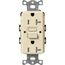 Claro 20A Self Test Tamper Resistant Duplex Receptacle (Sand)