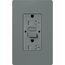 Claro 20A Self Test Tamper Resistant Duplex Receptacle (Slate)