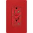 Claro 20A Self Test Tamper Resistant Duplex Receptacle (Signal Red)