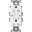 Claro 20A Self Test Tamper Resistant Duplex Receptacle (Snow)