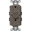 Claro 20A Self Test Tamper Resistant Duplex Receptacle (Truffle)