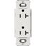 Claro 20A Duplex Receptacle, Satin (Lunar Gray)