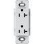 Claro 20A Duplex Receptacle, Satin (Mist)