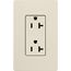 Claro 20A Duplex Receptacle, Satin (Pumice)
