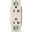 Claro 20A Duplex Receptacle, Satin (Pumice)