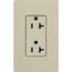 Claro 20A Duplex Receptacle, Satin (Sage)