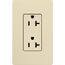 Claro 20A Duplex Receptacle, Satin (Sand)