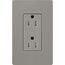 Claro 15A Tamper-Resistant Duplex Receptacle, Satin  (Cobblestone)
