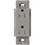 Claro 15A Tamper-Resistant Duplex Receptacle, Satin  (Cobblestone)