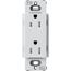 Claro 15A Tamper-Resistant Duplex Receptacle, Satin  (Mist)