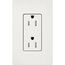 Claro 15A Tamper-Resistant Duplex Receptacle, Satin  (Architectural White)