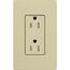 Claro 15A Tamper-Resistant Duplex Receptacle, Satin  (Sage)