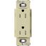 Claro 15A Tamper-Resistant Duplex Receptacle, Satin  (Sage)