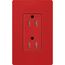 Claro 15A Tamper-Resistant Duplex Receptacle, Satin  (Signal Red)