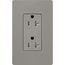 Claro 20A Tamper-Resistant Duplex Receptacle, Satin (Cobblestone)