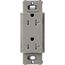 Claro 20A Tamper-Resistant Duplex Receptacle, Satin (Cobblestone)