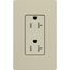 Claro 20A Tamper-Resistant Duplex Receptacle, Satin (Clay)
