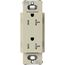 Claro 20A Tamper-Resistant Duplex Receptacle, Satin (Clay)