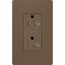 Claro 20A Tamper-Resistant Duplex Receptacle, Satin (Espresso)