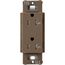 Claro 20A Tamper-Resistant Duplex Receptacle, Satin (Espresso)