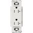Claro 20A Tamper-Resistant Duplex Receptacle, Satin (Lunar Gray)