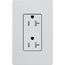 Claro 20A Tamper-Resistant Duplex Receptacle, Satin (Mist)