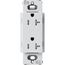 Claro 20A Tamper-Resistant Duplex Receptacle, Satin (Mist)
