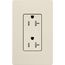 Claro 20A Tamper-Resistant Duplex Receptacle, Satin (Pumice)
