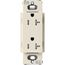 Claro 20A Tamper-Resistant Duplex Receptacle, Satin (Pumice)