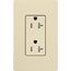 Claro 20A Tamper-Resistant Duplex Receptacle, Satin (Sand)