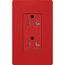 Claro 20A Tamper-Resistant Duplex Receptacle, Satin (Signal Red)